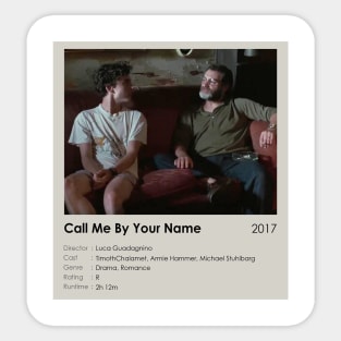 Call Me By Your Name Movie Best Scene Sticker